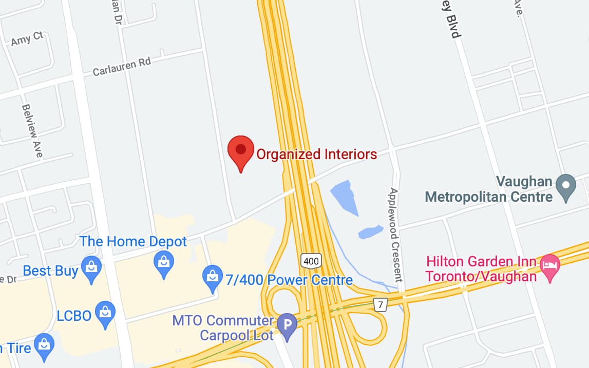 map to Organized Interiors