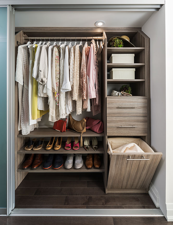 Looking for ideas to reach top closet shelves