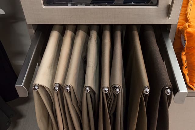 pant rack for a closet