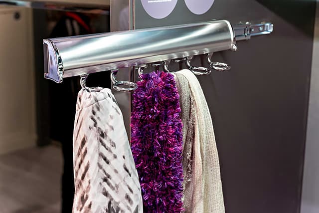pull out scarf rack for closet